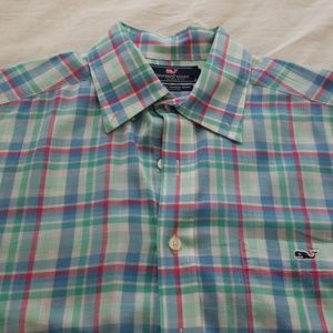 Vineyard Vines Minnow Plaid Slim Fit Tucker Shirt